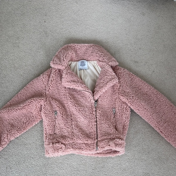 Urban Outfitters Jackets & Blazers - Urban Outfitters Pink Sherpa Puffer Jacket